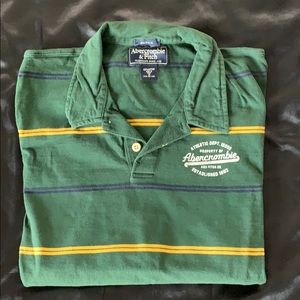 Abercrombie men M Long sleeve  polo style shirt